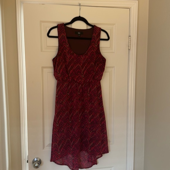 Mossimo size medium patterned dress pink red - Picture 1 of 4